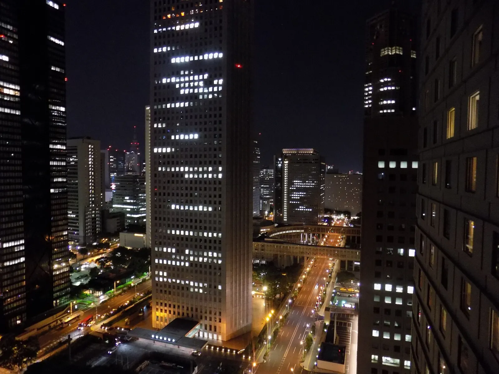 Tokyo's west side after dark