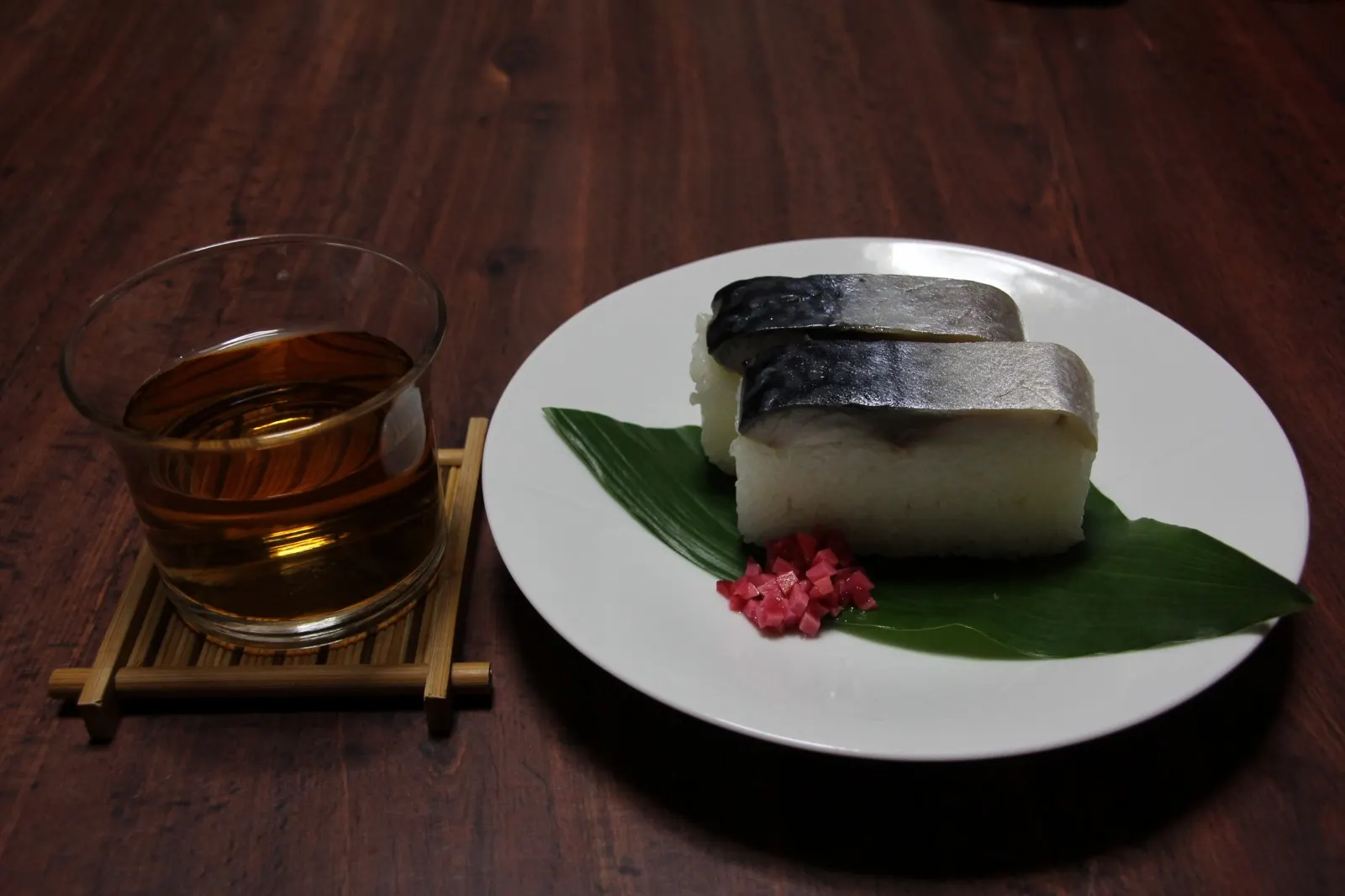 Saba-zushi: mackerel pressed onto rice