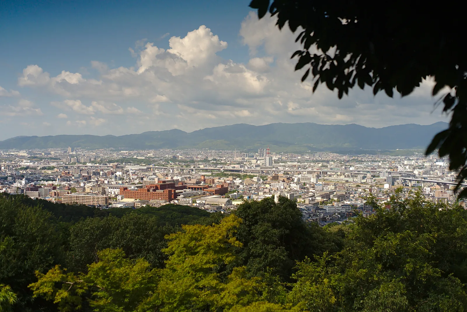 Kyoto from the slopes of Mount Inari