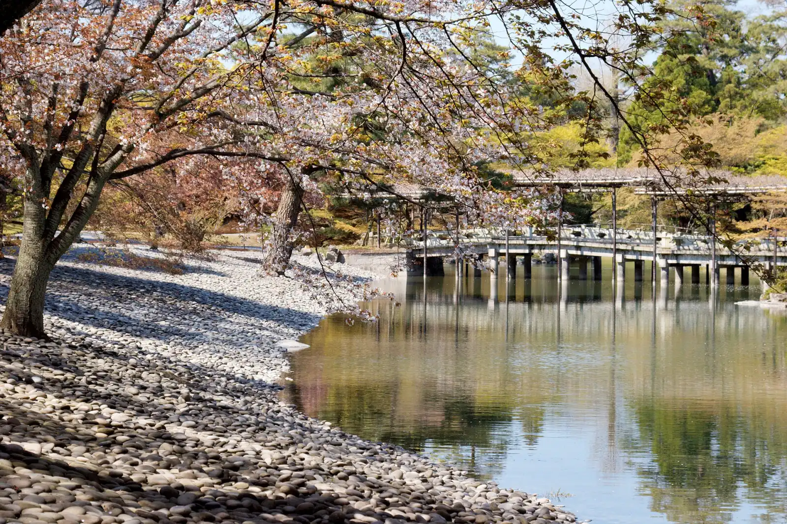 Sento's pebble shore, if there's time for the 13:30 tour