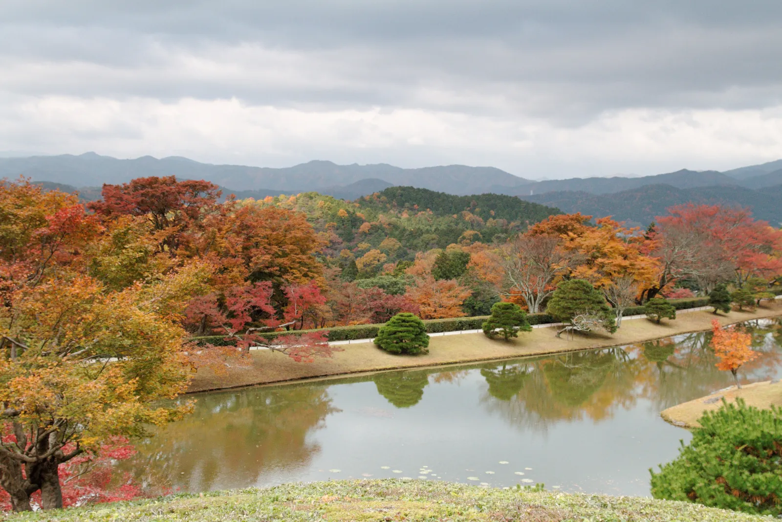 Shugakuin Imperial Villa gardens and hills